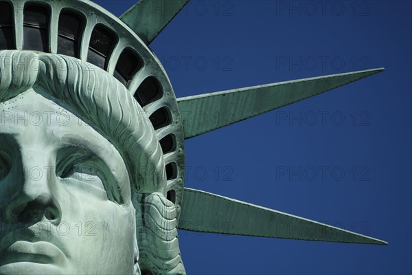 Statue of Liberty against clear sky. USA, New York, New York City.