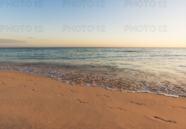 Sunset over tropical sea