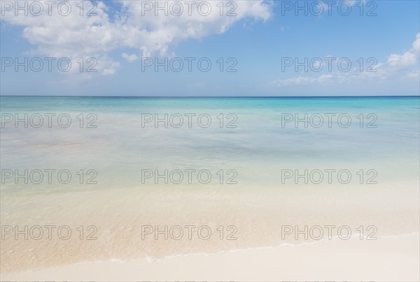 White clouds over tropical sea