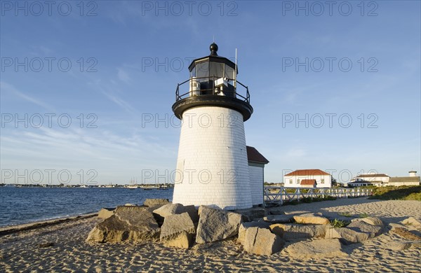 Brant Point Lighthouse in sunlight