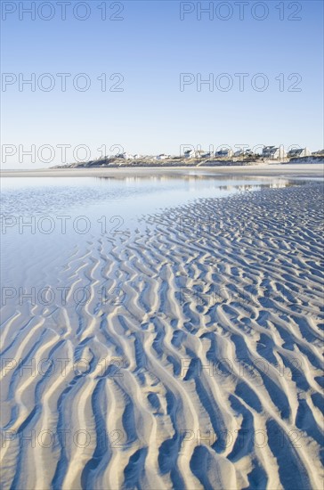 Ripples on sandy beach at Cape Cod