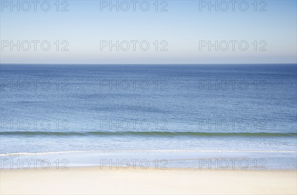 Tranquil seascape with Nauset Beach at Cape Cod