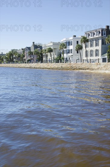 Waterfront and buildings at East Bay Street