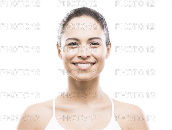 Portrait of young smiling woman