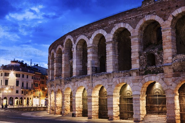 The Verona Arena on Piazza Bra in Verona Verona, Veneto, Italy