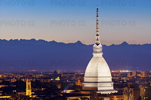 Skyline of Turin, Turin, Piedmont, Italy