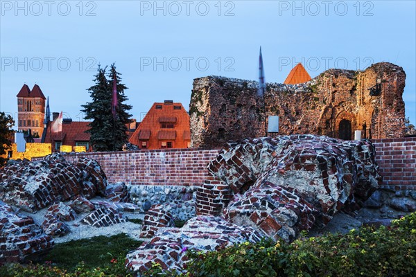 Ruins of the Teutonic Knights castle in Torun Torun, Kuyavian-Pomeranian, Poland
