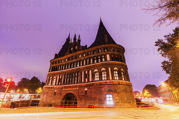 Holstentor in Lubeck Lubeck, Schleswig-Holstein, Germany