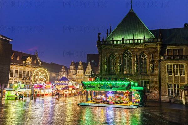 Christmas Market on Bremen Market Square Bremen, Germany