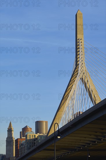 Suspension bridge against sky