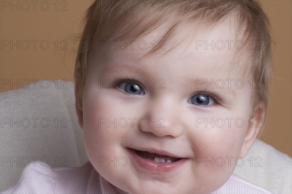 Portrait of smiling baby girl