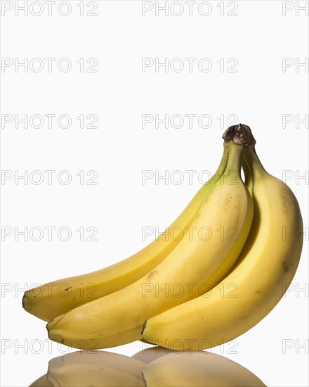 Bananas on white background