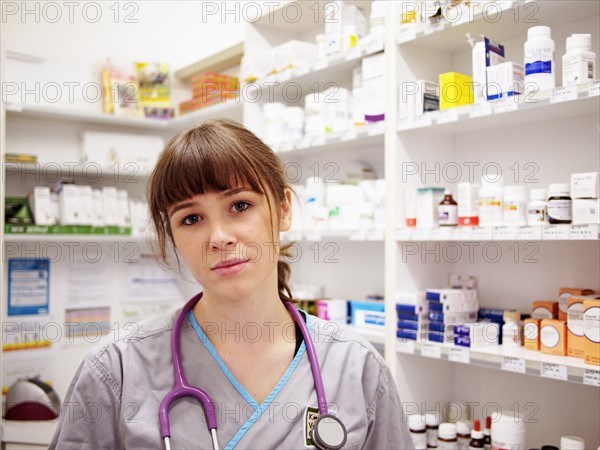 Portrait of vet with stethoscope