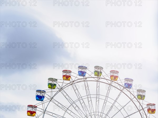 High section of ferris wheel