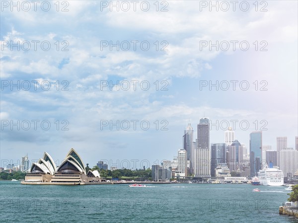 Sydney Opera House on cloudy day