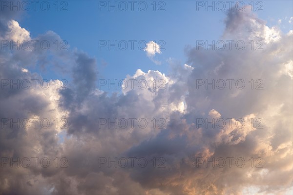 Scenic cloudscape at sunset.