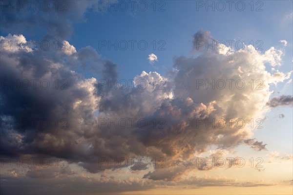 Dramatic cloudscape at sunset.