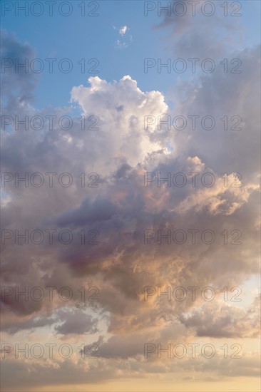 Dramatic cloudscape at sunset.