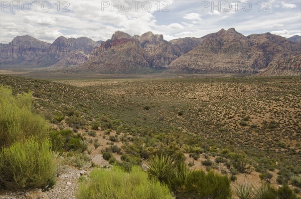 Nevada, Red Rock Canyon, Landscape with rock mountains