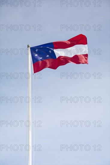South Carolina, Sullivan's Island, Flag against sky