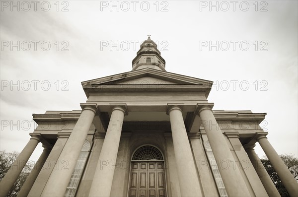 South Carolina, Charleston, Low angle view of church