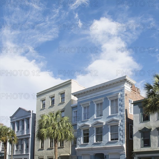 South Carolina, Charleston, Buildings in street