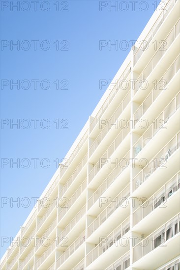 Hotel on sunny day