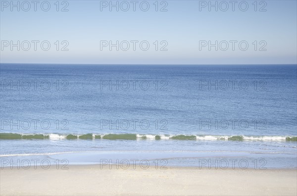 Massachusetts, Orleans, Nauset Beach and sea
