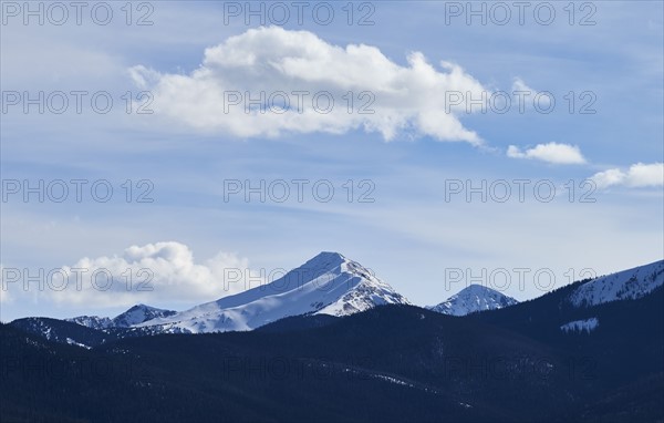 Colorado, Byers Peak in snow