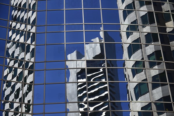 Massachusetts, Boston, Close-up of office building facade