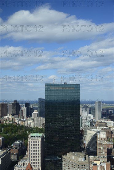 Massachusetts, Boston, Urban scene with office buildings