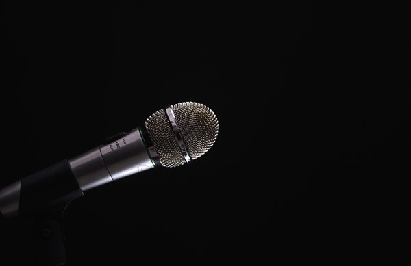 Retro styled microphone.