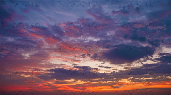 Multi colored dramatic sky.