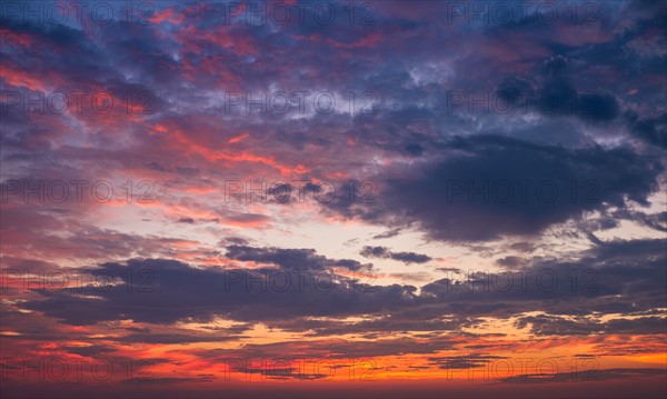 Multi colored dramatic sky.