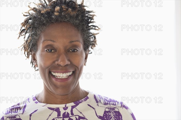 Portrait of smiling woman.