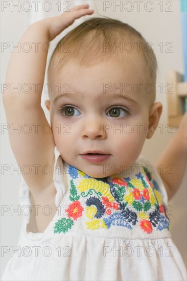 Portrait of baby girl (18-23 months)