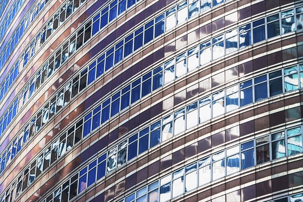 USA, New York State, New York City, Reflection in modern skyscraper