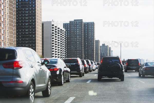 USA, New York State, New York City, Traffic in city street