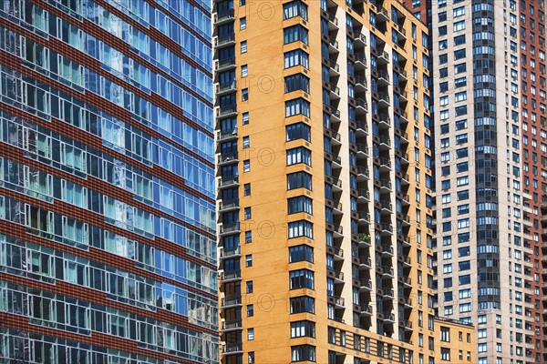 USA, New York State, New York City, Facades of skyscrapers