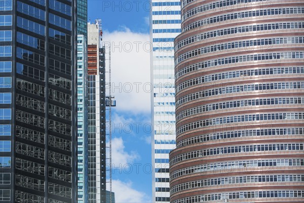 USA, New York State, New York City, facades of skyscrapers