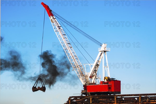 Crane in commercial dock