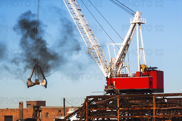 Crane in commercial dock