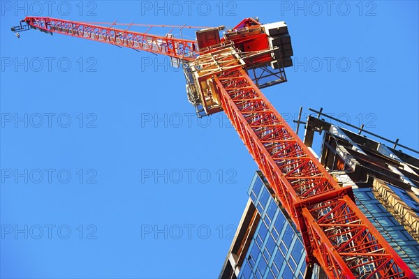 Crane against clear sky