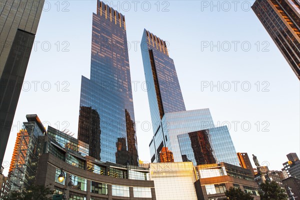 USA, New York City,Time Warner Center and skyline