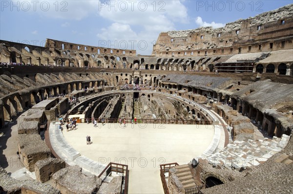 Italy, Rome, Blue sky over Colosseum