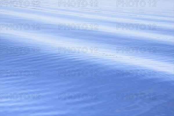 Rippled surface of lake