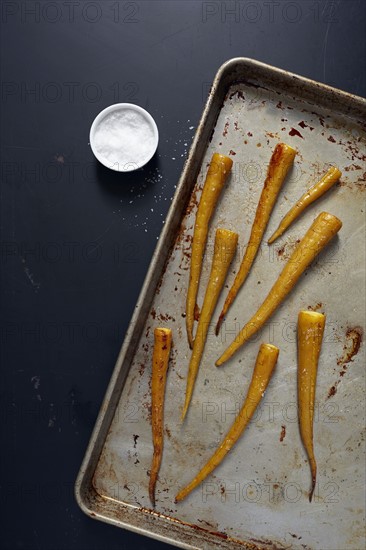 Baked carrots ready to eat