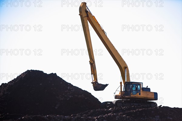 Crane on construction site