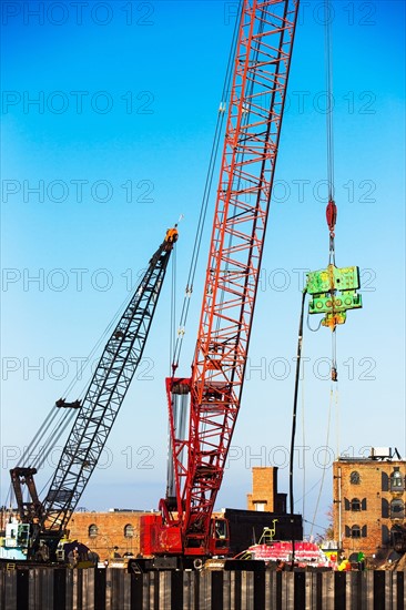 USA, New York, Construction site