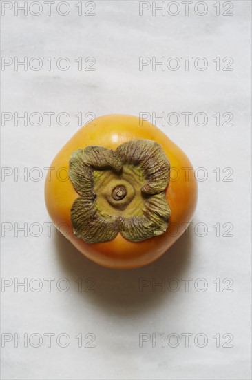 Persimmon against white background